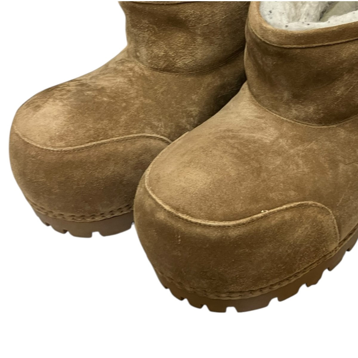 BALENCIAGA Alaska Fur Bootieスウェードボアブーツ 古着・中古-9枚目のアイテム画像