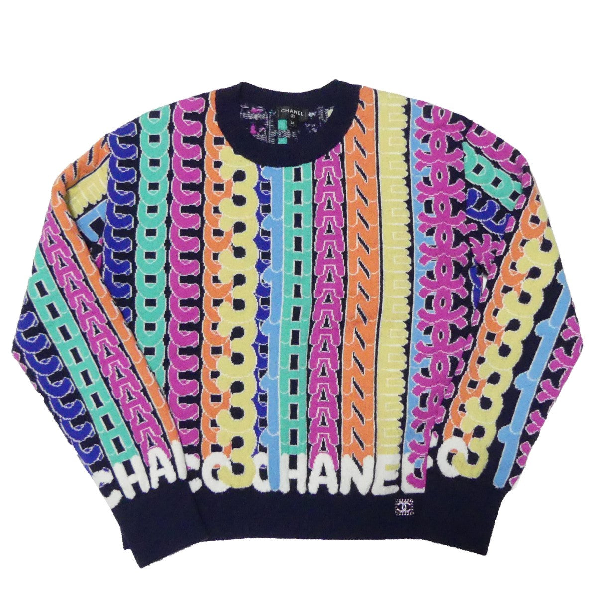 CHANEL(シャネル) 21AW ココマーク ロゴ カシミヤ ニット P71599K10304 マルチ サイズ 36｜【公式】カインドオルオンライン  ブランド古着・中古通販【kindal】