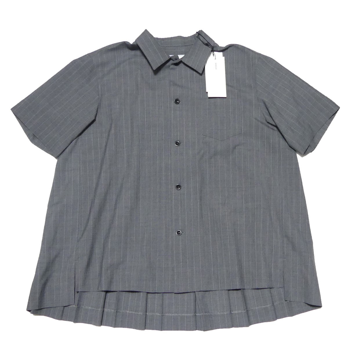 sacai(サカイ) 24SS Chalk Stripe Shirt チョーク ストライプ バックプリーツ シャツ