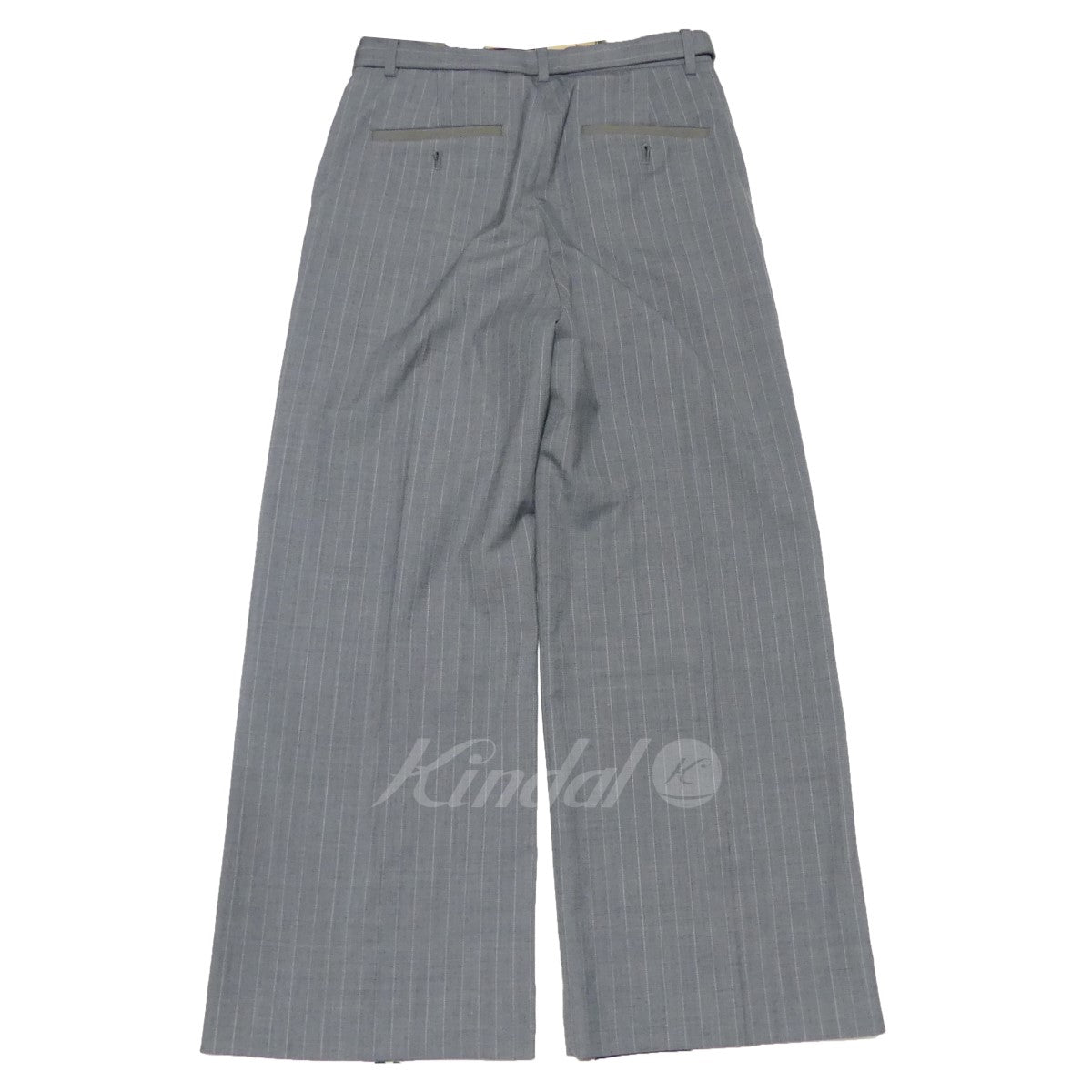 24SS Chalk Stripe Pants チョーク ストライプ ベルト付き ワイドパンツ