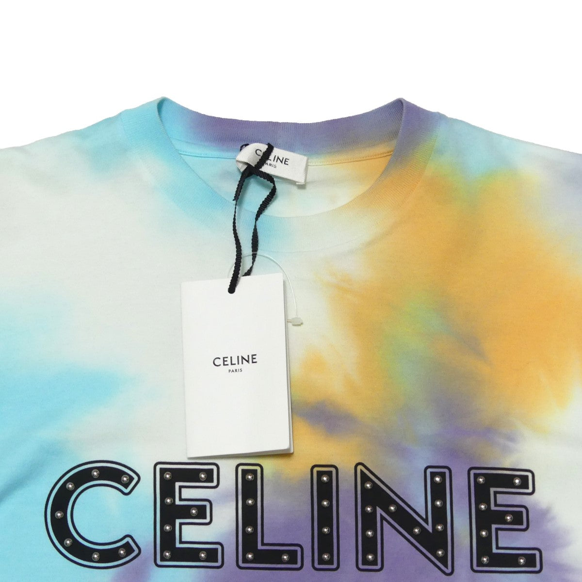 CELINE(セリーヌ) 21SS スタッズ ロゴ タイダイ Tシャツ Studded Logo SS Tee