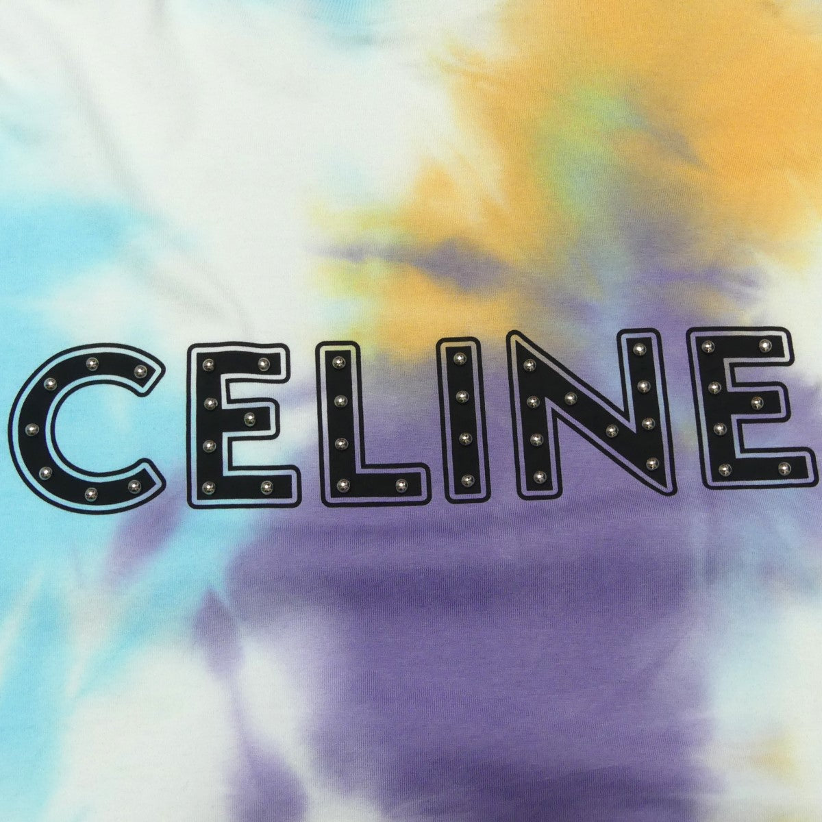 CELINE(セリーヌ) 21SS スタッズ ロゴ タイダイ Tシャツ Studded Logo SS Tee