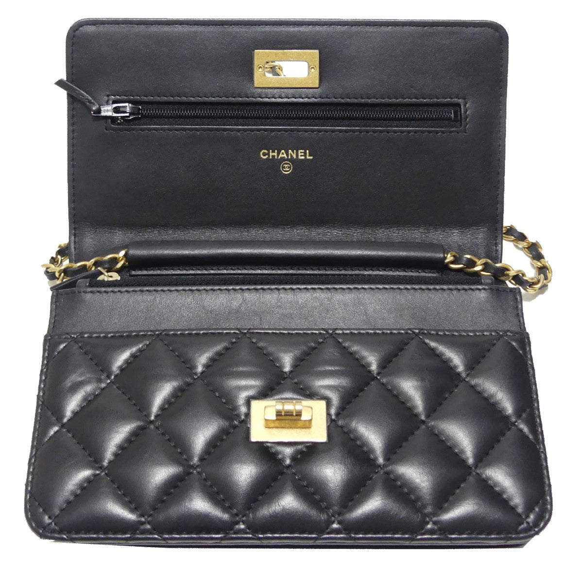 CHANEL(シャネル) 2.55アイコンチャーム カーフスキン チェーンウォレットショルダーバッグ レディース バッグ 中古・古着