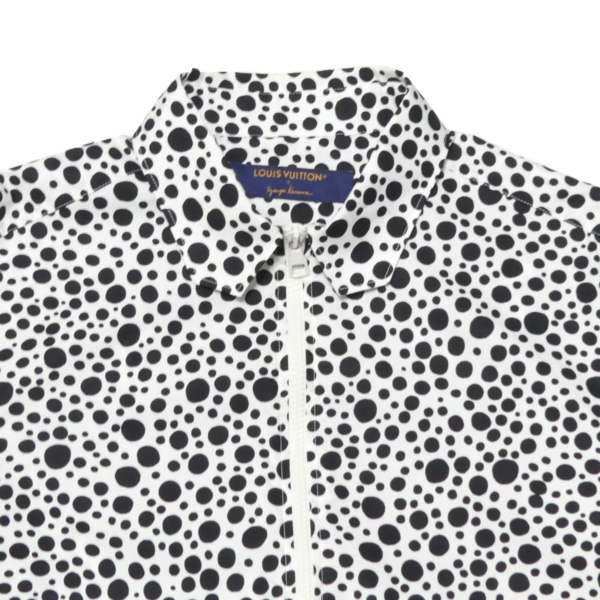 LOUIS VUITTON×草間彌生 23SS ドット ジップアップ ジャケット Infinity Dots Printed Zipped Shirt  RM231H V29 HOS30W ブラック × ホワイト サイズ S｜【公式】カインドオルオンライン ブランド古着・中古通販【kindal】