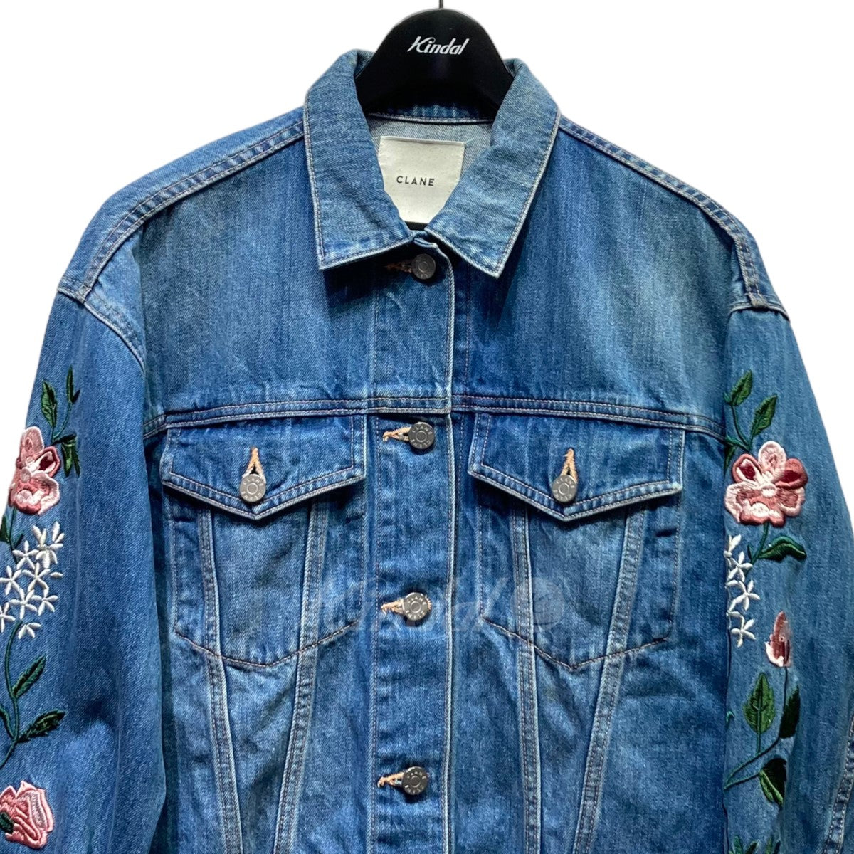 Embroidery Flower G Jean　フラワーモチーフ　デニムジャケット