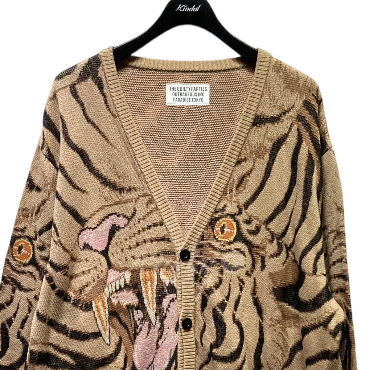 WACKO MARIA(ワコマリア) 22SS TIM LEHI JACQUARD CARDIGAN カーディガン ベージュ サイズ  L｜【公式】カインドオルオンライン ブランド古着・中古通販【kindal】