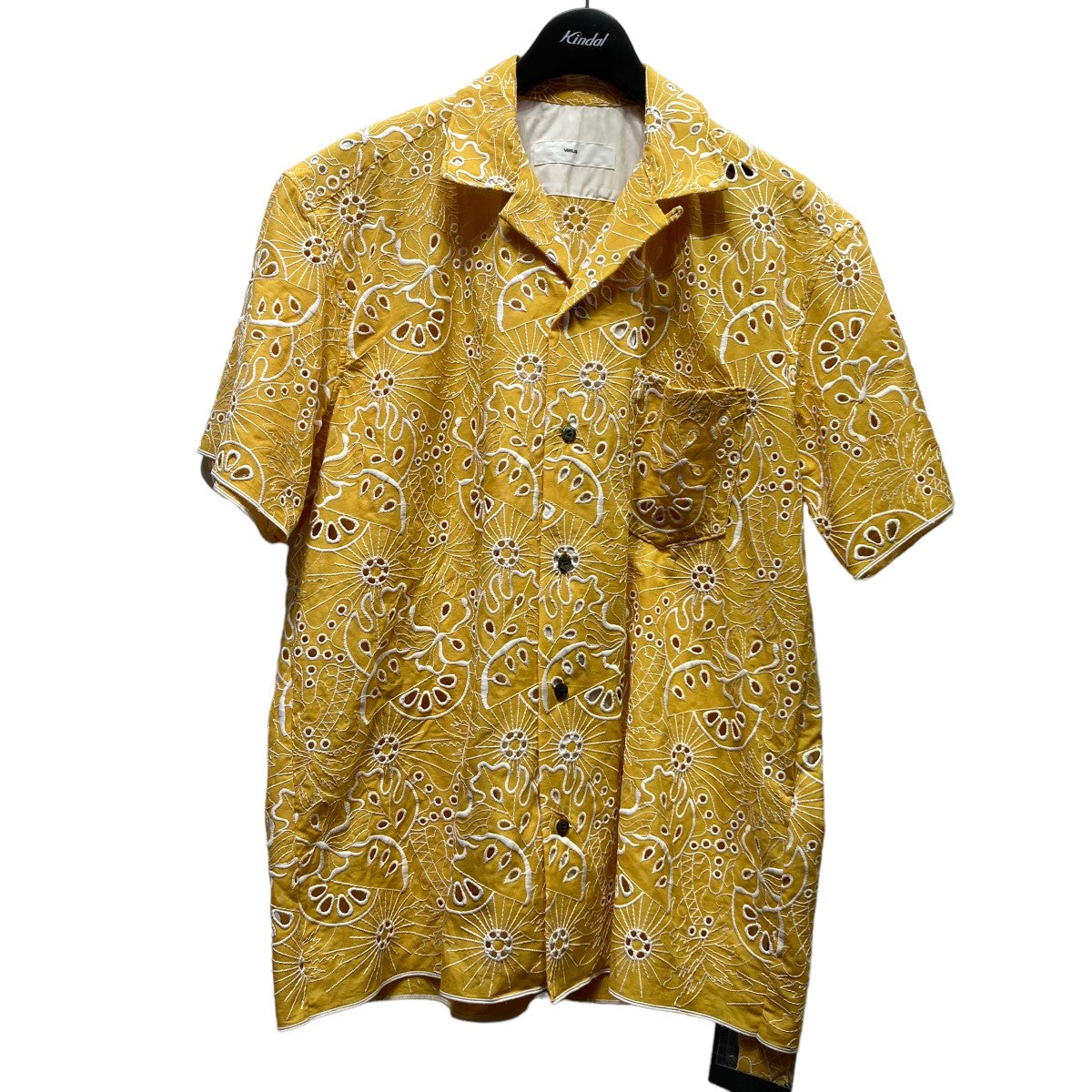 TOGA VIRILIS(トーガ ヴィリリース) 23SS COTTON EMBROIDERY S／S SHIRT TV31-FJ305