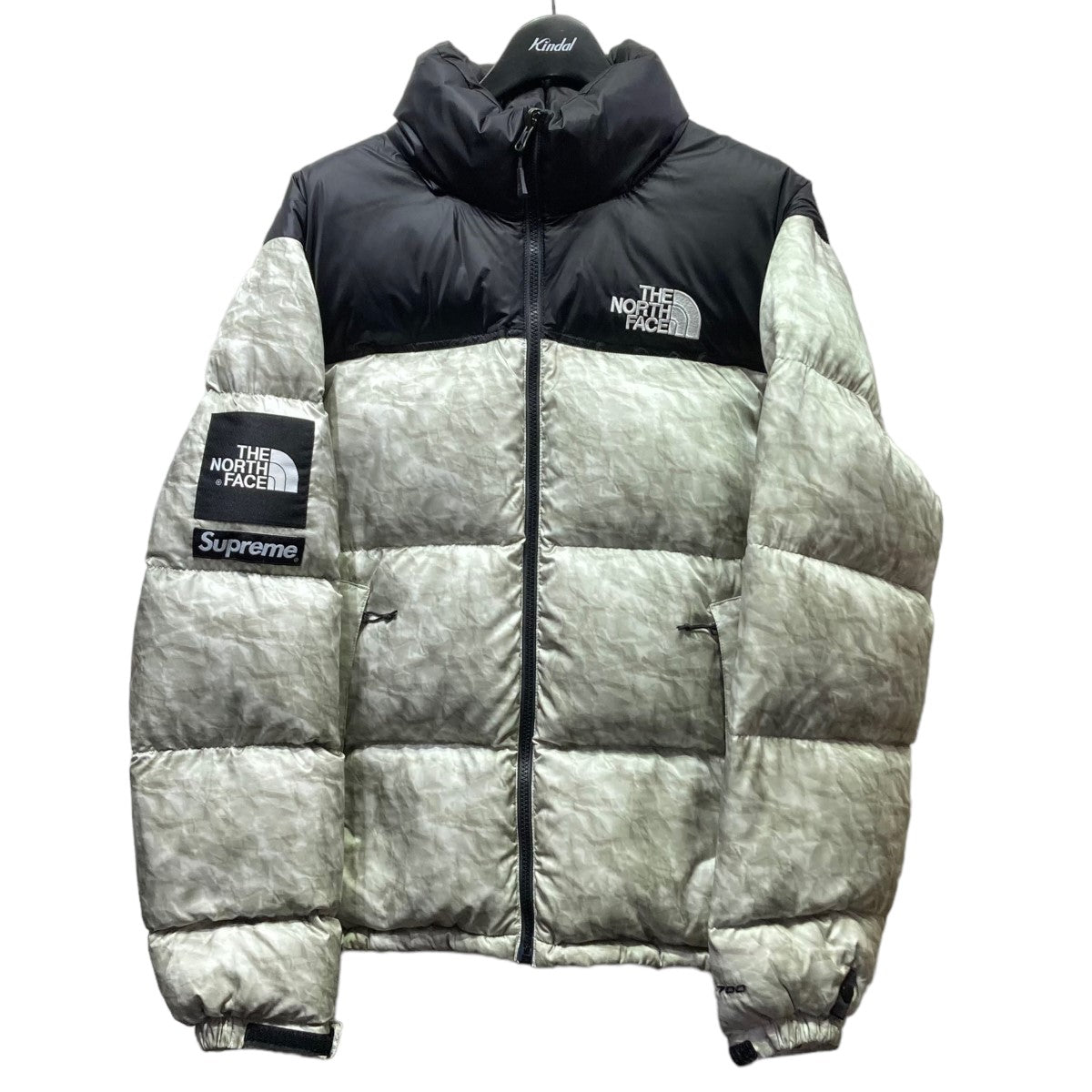 Supreme×THE NORTH FACE(シュプリーム ザノースフェイス×THE NORTH FACE) Paper Print Nuptse  Jacket ペーパープリント ヌプシ ダウン ジャケット