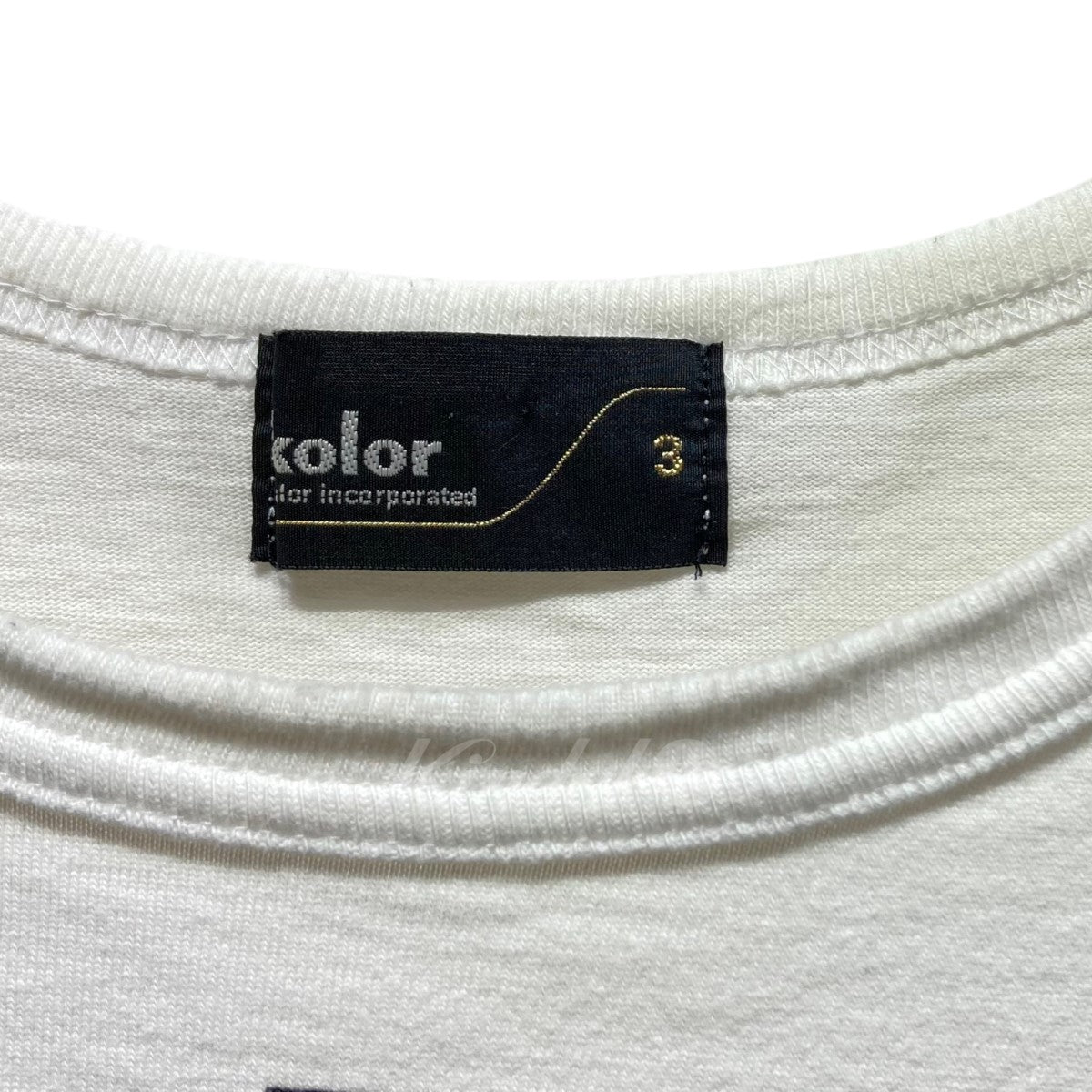 kolor(カラー) カタカナロゴプリント半袖Tシャツ　18WCM-T10207