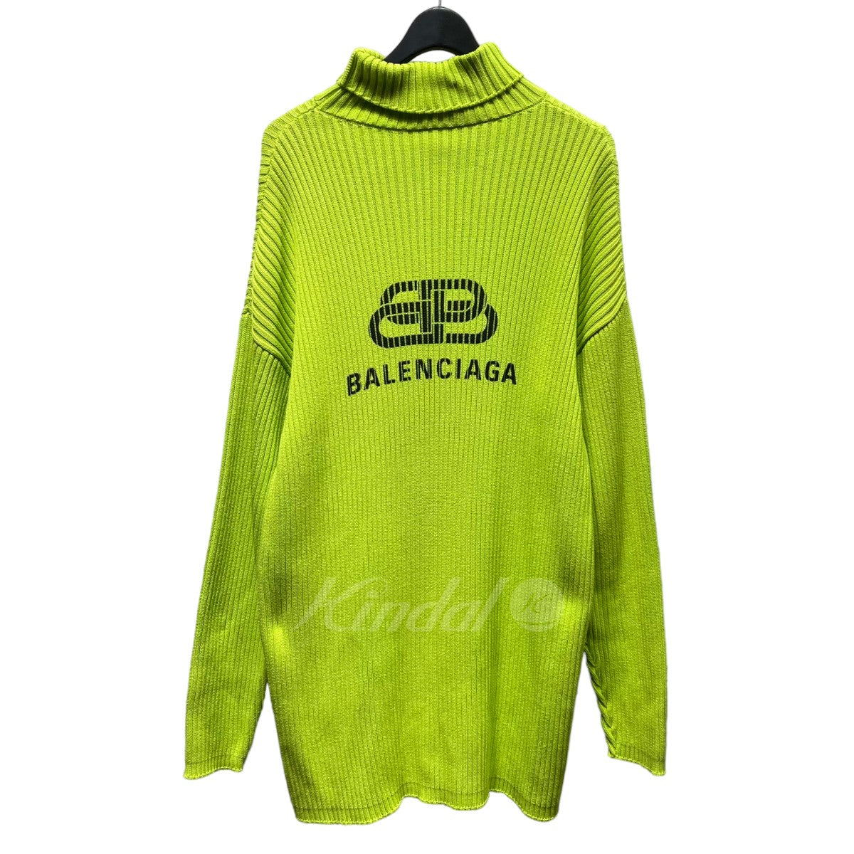 公式の店舗 カットソー リブニット バレンシアガ BALENCIAGA グリーン 