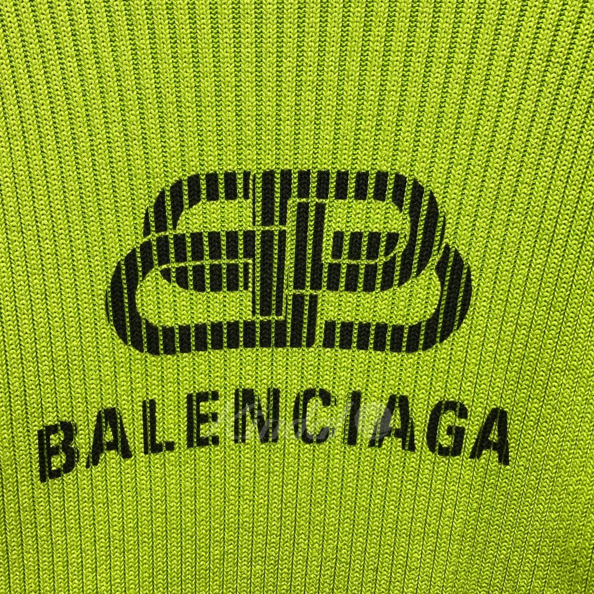 BALENCIAGA ロゴプリントハイネックリブニットセーター　583089【値下げ】 の古着・中古アイテム