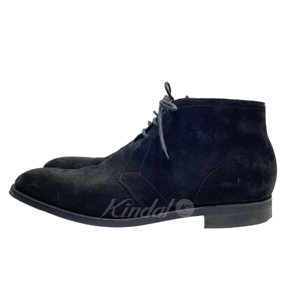 EDWARD GREEN(エドワードグリーン) Shanklin Suede Chukka Boots チャッカブーツ【値下げ】 ブラック サイズ  -｜【公式】カインドオルオンライン ブランド古着・中古通販【kindal】