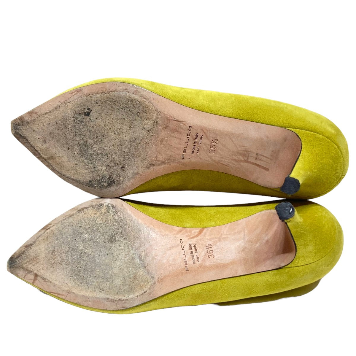 売り一掃パンプス イエロー系 ペリーコ（PELLICO）サイズ表記「36 1/2」 靴