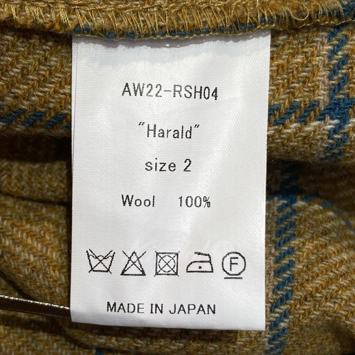 22AW HARLD 3B VEST ベスト AW22-RSH04【値下げ】