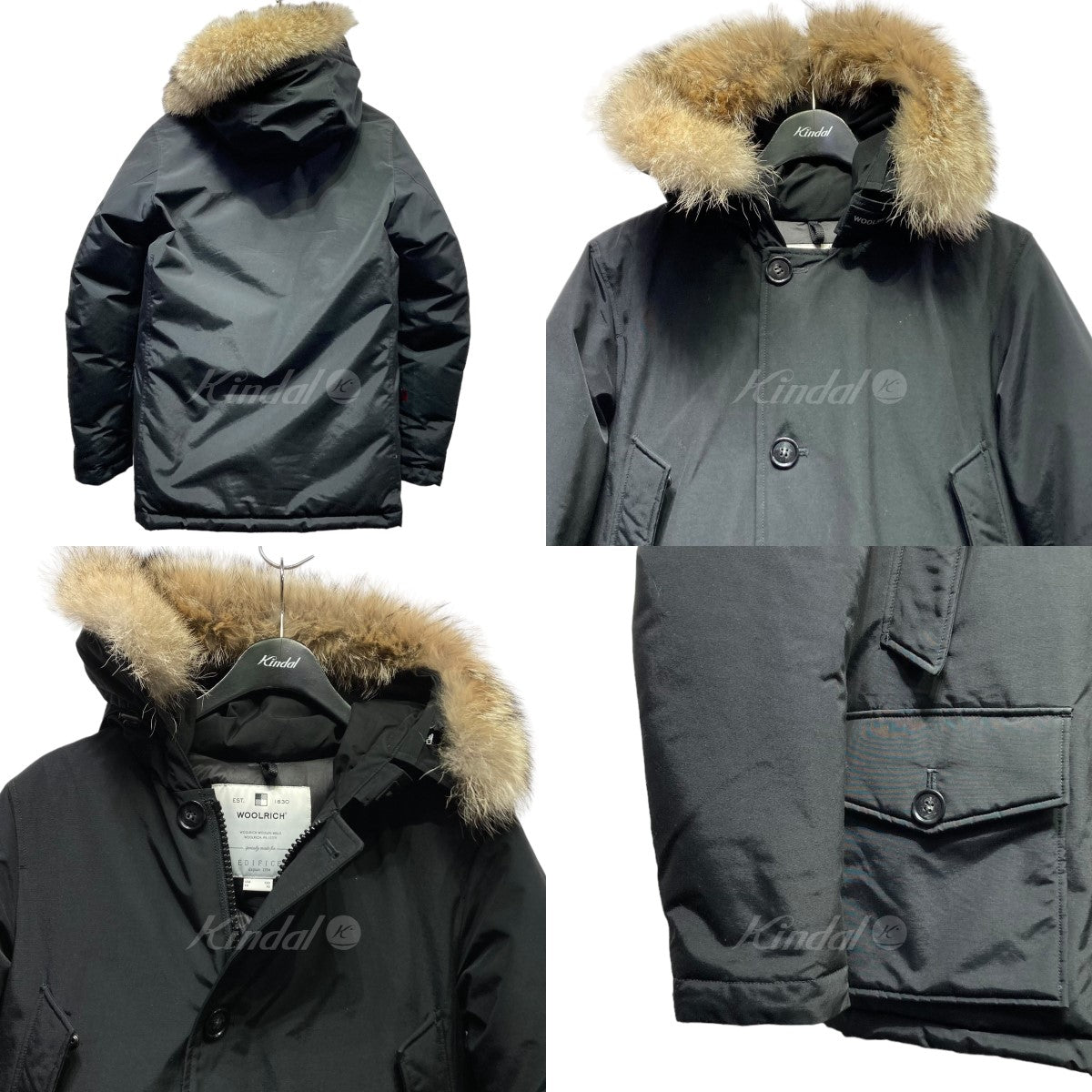 Woolrich◇ピーコート/WOOLEN 眠い MILLS/S/ウール/BLK