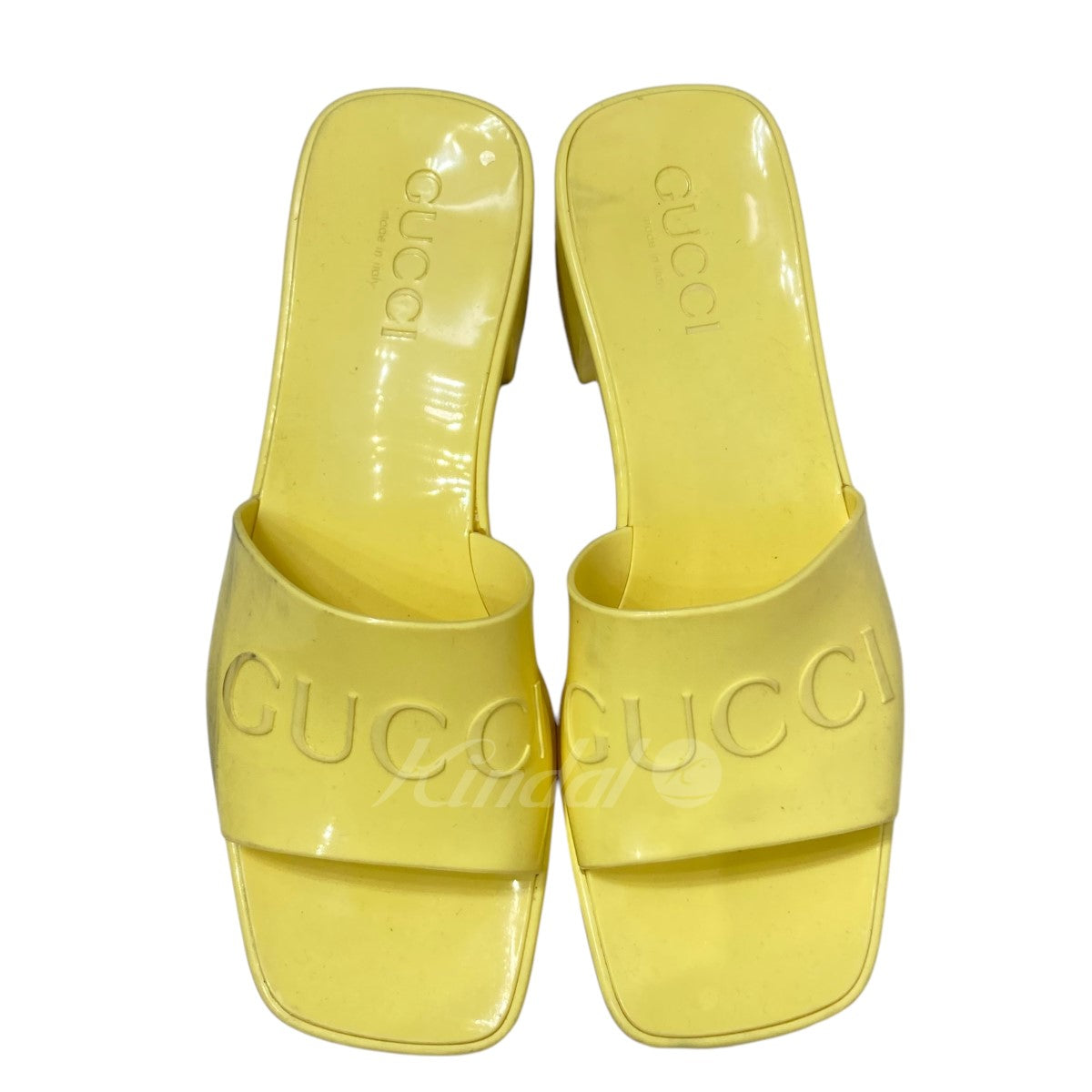 GUCCI(グッチ) ラバー ロゴ スライドサンダル 624730 624730