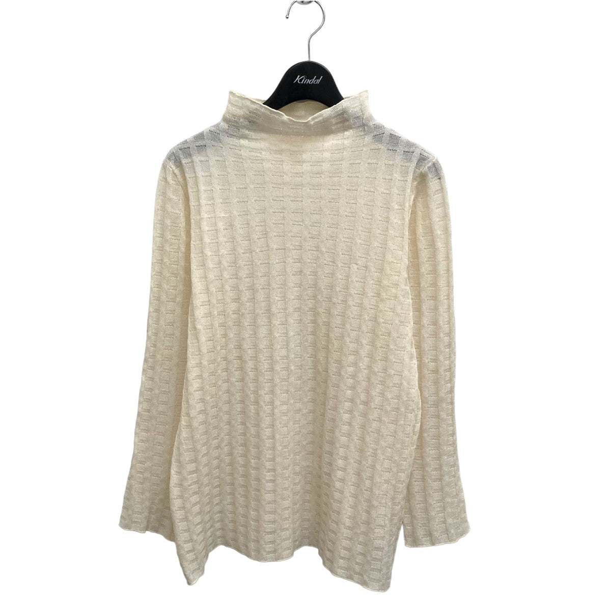 AMERI(アメリ) PLAID SHEER TURTLE KNITブラウス01120140360 01120140360 アイボリー サイズ  Free｜【公式】カインドオルオンライン ブランド古着・中古通販【kindal】