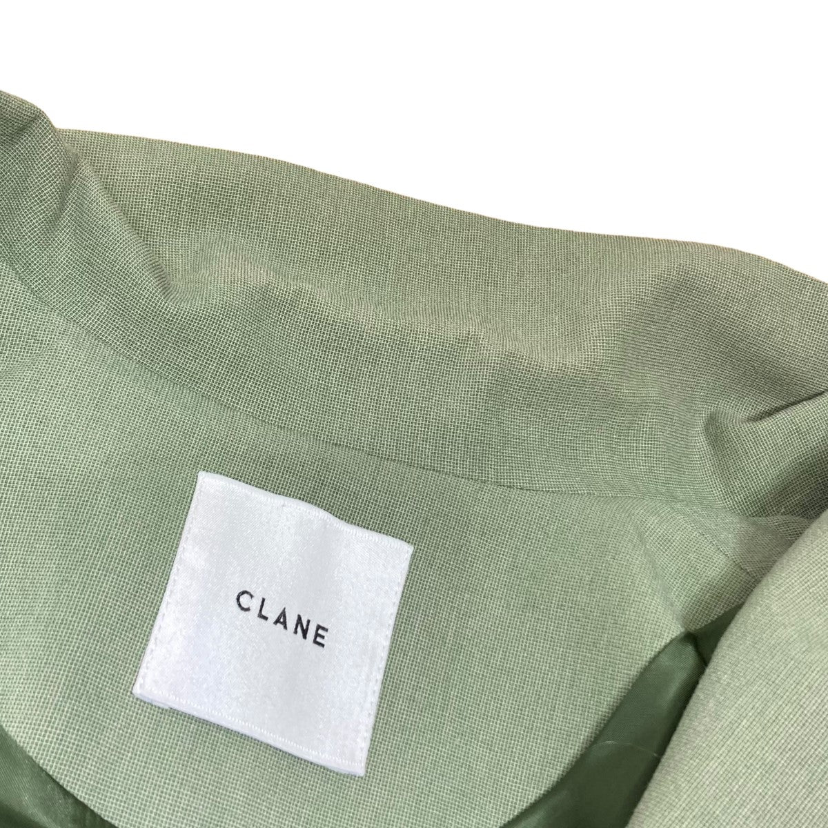 CLANE(クラネ) 21SSMIX Color belt JACKETテーラードジャケット10103-0402 グリーン サイズ:1 レディース ジャケット・ブルゾン 中古・古着