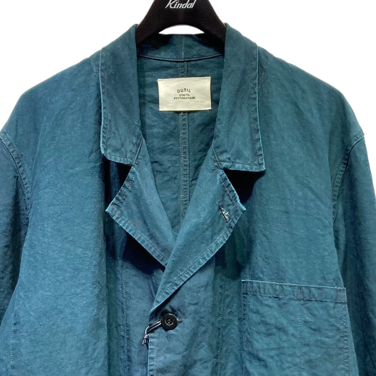 OUTIL(ウティ) 21SSMANTEAU PUPILLINリネンワークコートOV-T003