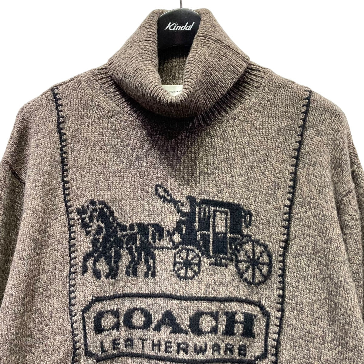 COACH(コーチ) ホース アンド キャリッジ タートルネック セーターCM791 CM791 グレー サイズ XS｜【公式】カインドオルオンライン  ブランド古着・中古通販【kindal】