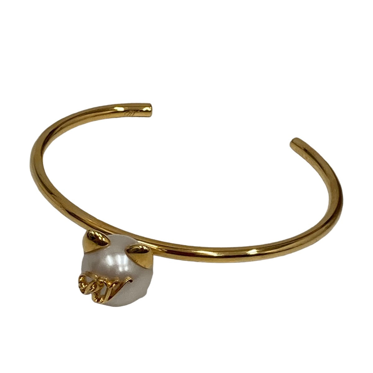 Pearl Cat Bracelet in Metalブレスレット