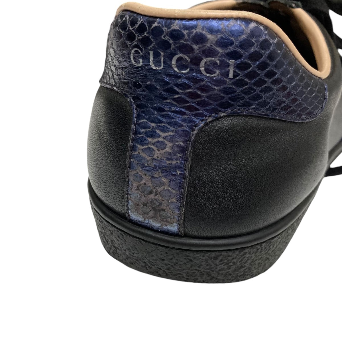 GUCCI(グッチ) エンブロイダリー付き メンズ スニーカー429446 429446 ブラック サイズ 8｜【公式】カインドオルオンライン ブランド 古着・中古通販【kindal】