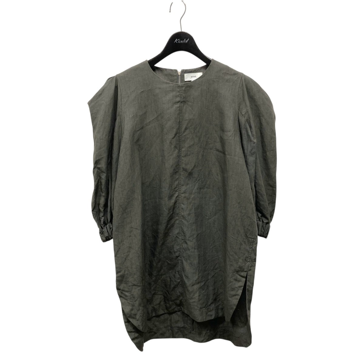 ハイク HYKE LINEN BALLOON SLEEVE TOP 半袖カットソー 221-15164 オリーブ サイズ：1 8082000336541_1.jpg?v=