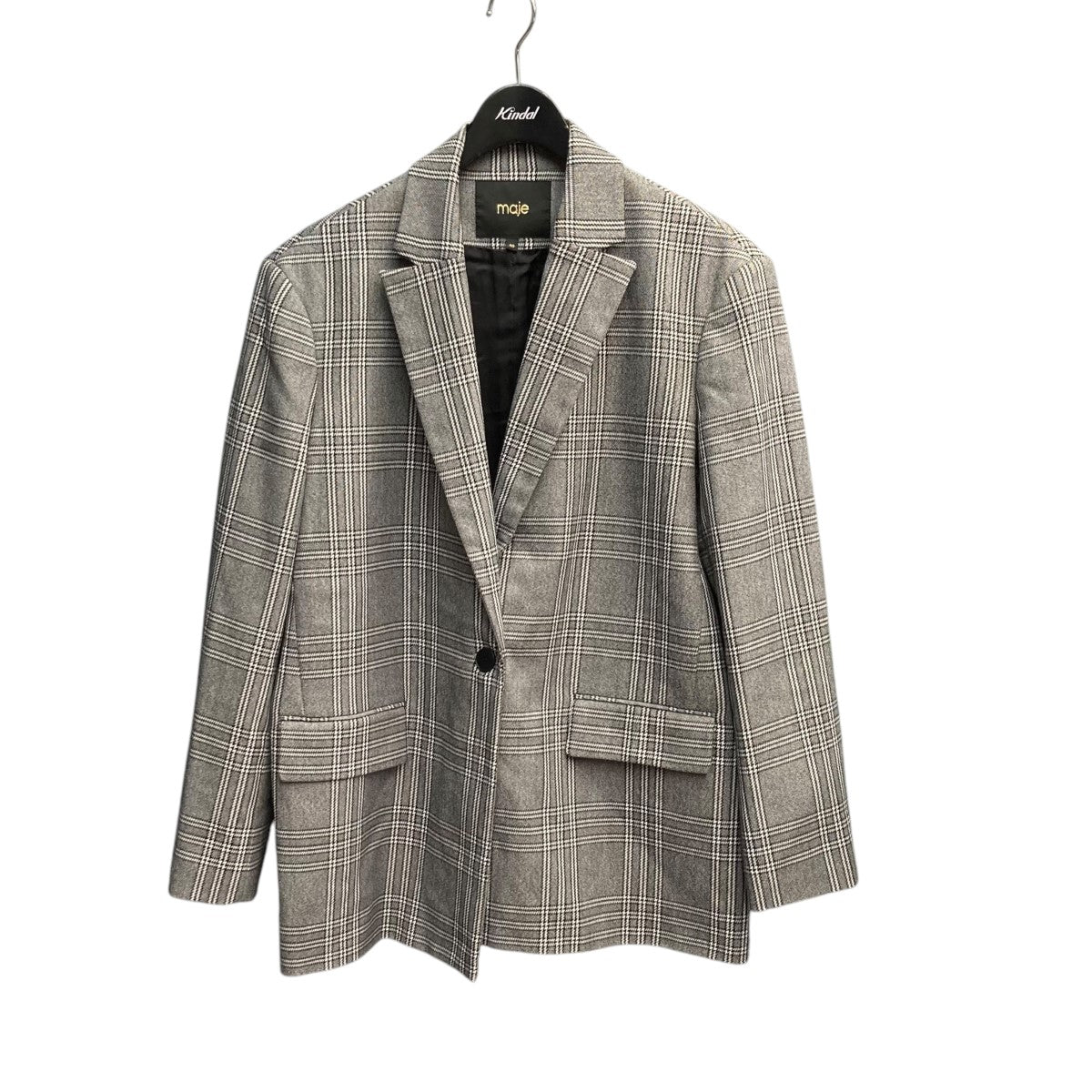 Vaime Plaid Single-button Blazer In Checkedチェックテーラードジャケット