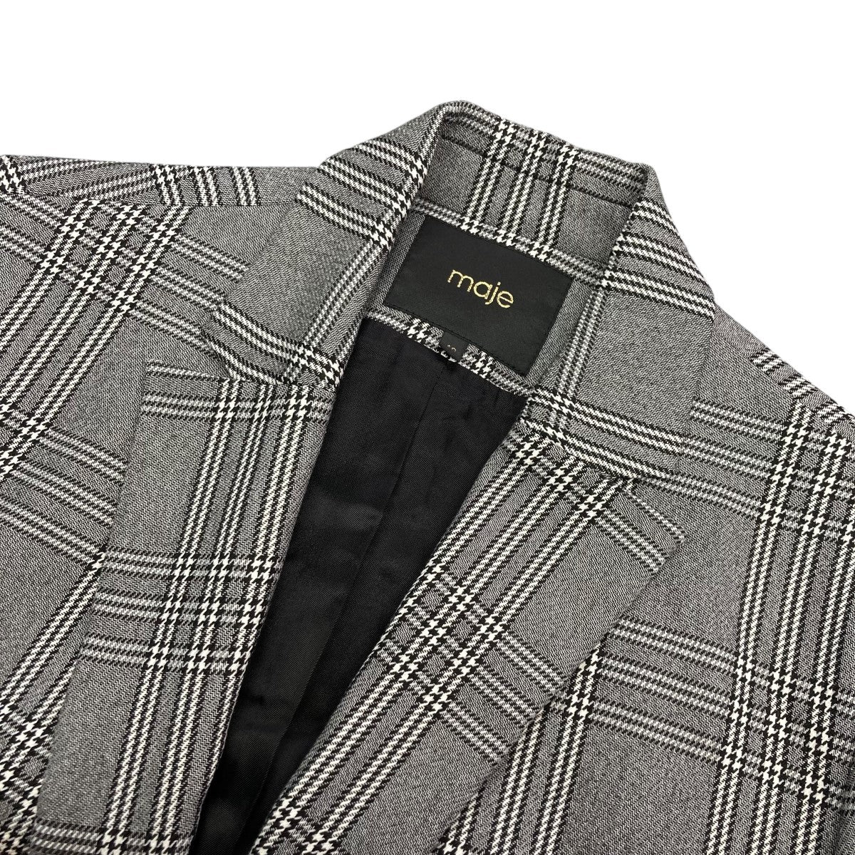 Vaime Plaid Single-button Blazer In Checkedチェックテーラードジャケット