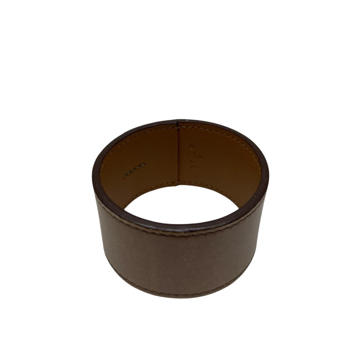 HERMES(エルメス) プールトゥールレザーブレスレット ブラウン