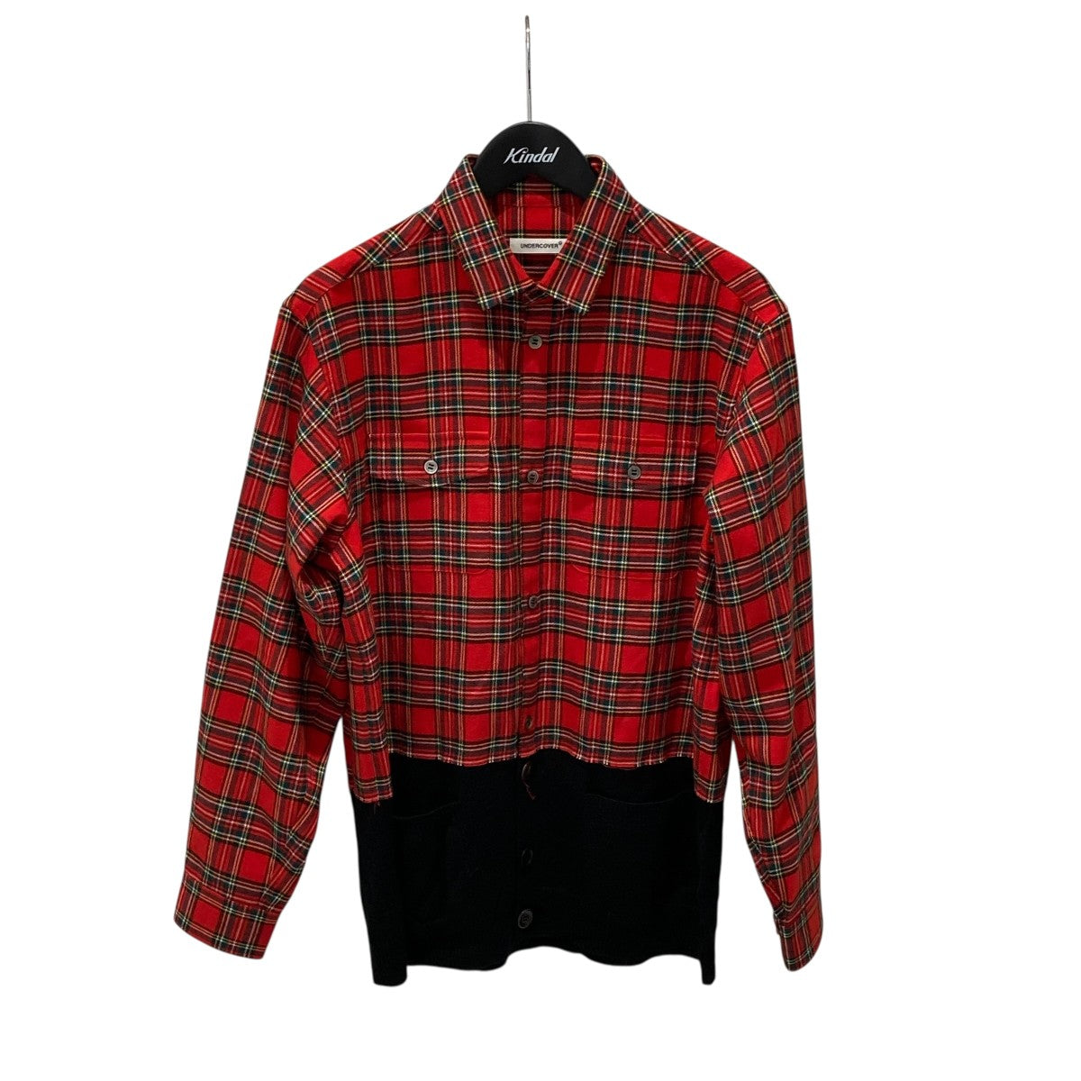 【希少モデル】アンダーカバー　両面ロゴ入　前後素材切替シャツ　3 アンダーカバー両面ロゴTシャツ - メルカリ