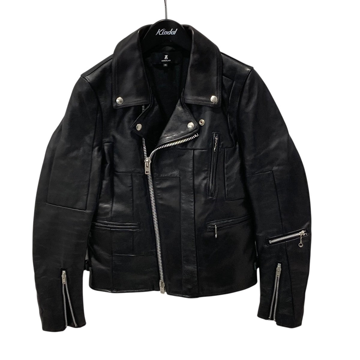 パネルパッチワークライダースジャケット