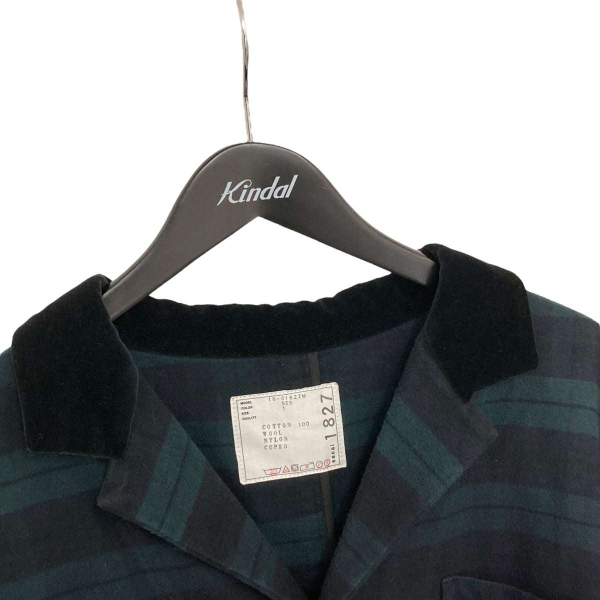 sacai(サカイ) グラデーションチェックシャツコート18-01827M 18