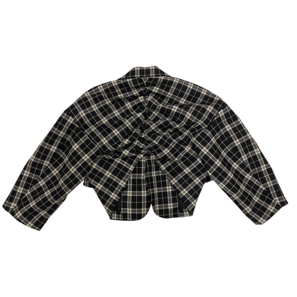 noir kei ninomiya 古着・中古 ノワールケイニノミヤのRuched Plaid Blazer チェックジャケット 3N-J005です。 2