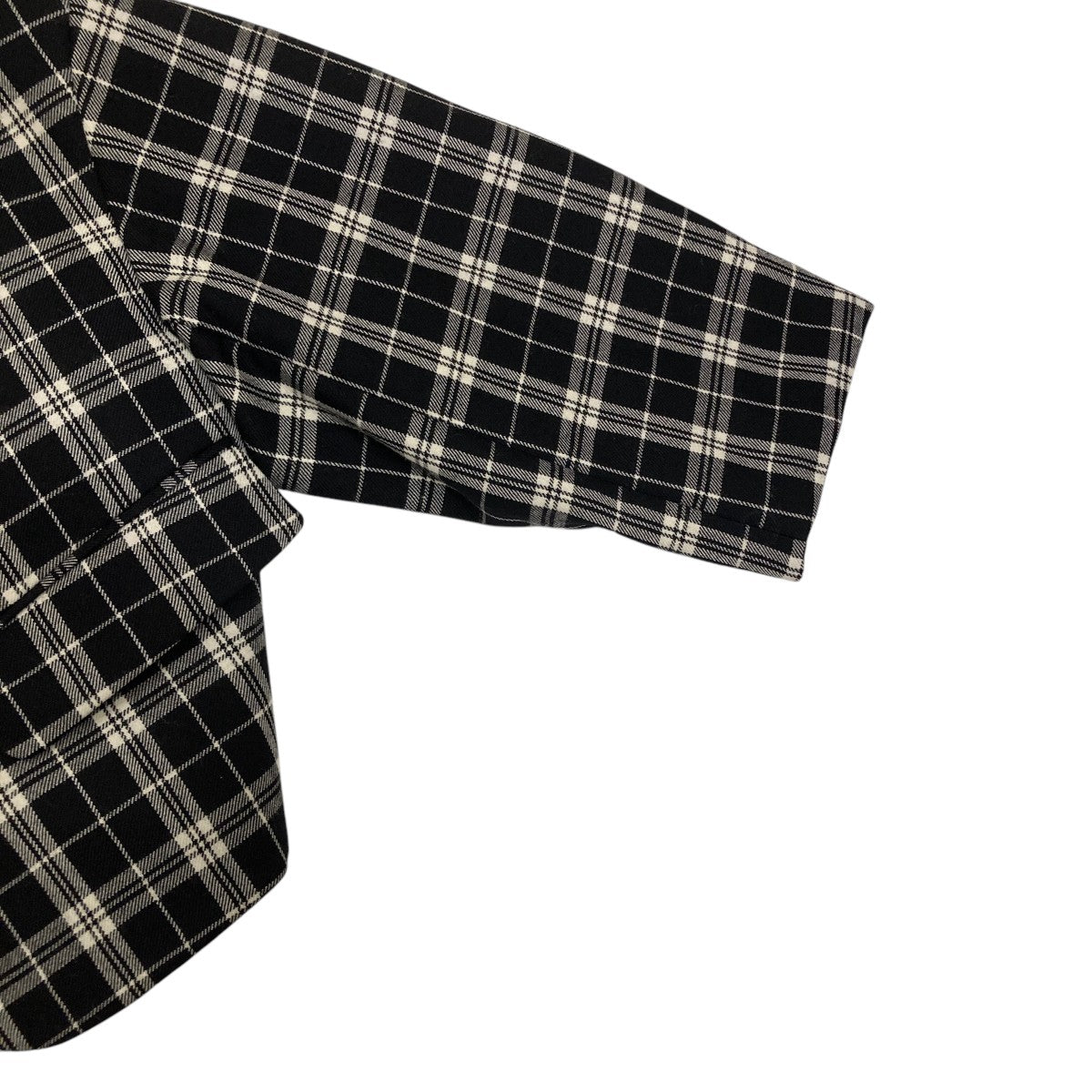 noir kei ninomiya 25FW チェックジャケット noir kei ninomiya(ノワールケイニノミヤ) Ruched Plaid Blazer