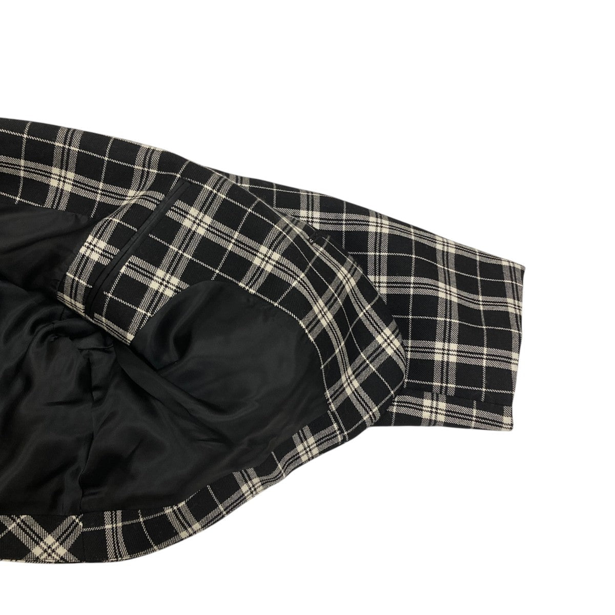 noir kei ninomiya 25FW チェックジャケット noir kei ninomiya(ノワールケイニノミヤ) Ruched Plaid Blazer