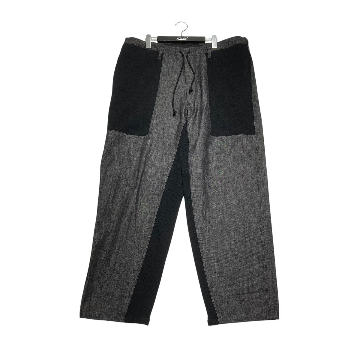 GROUND Y(グラウンドワイ) BLACK DENIM +WOOL JERSEY RIB WAIST