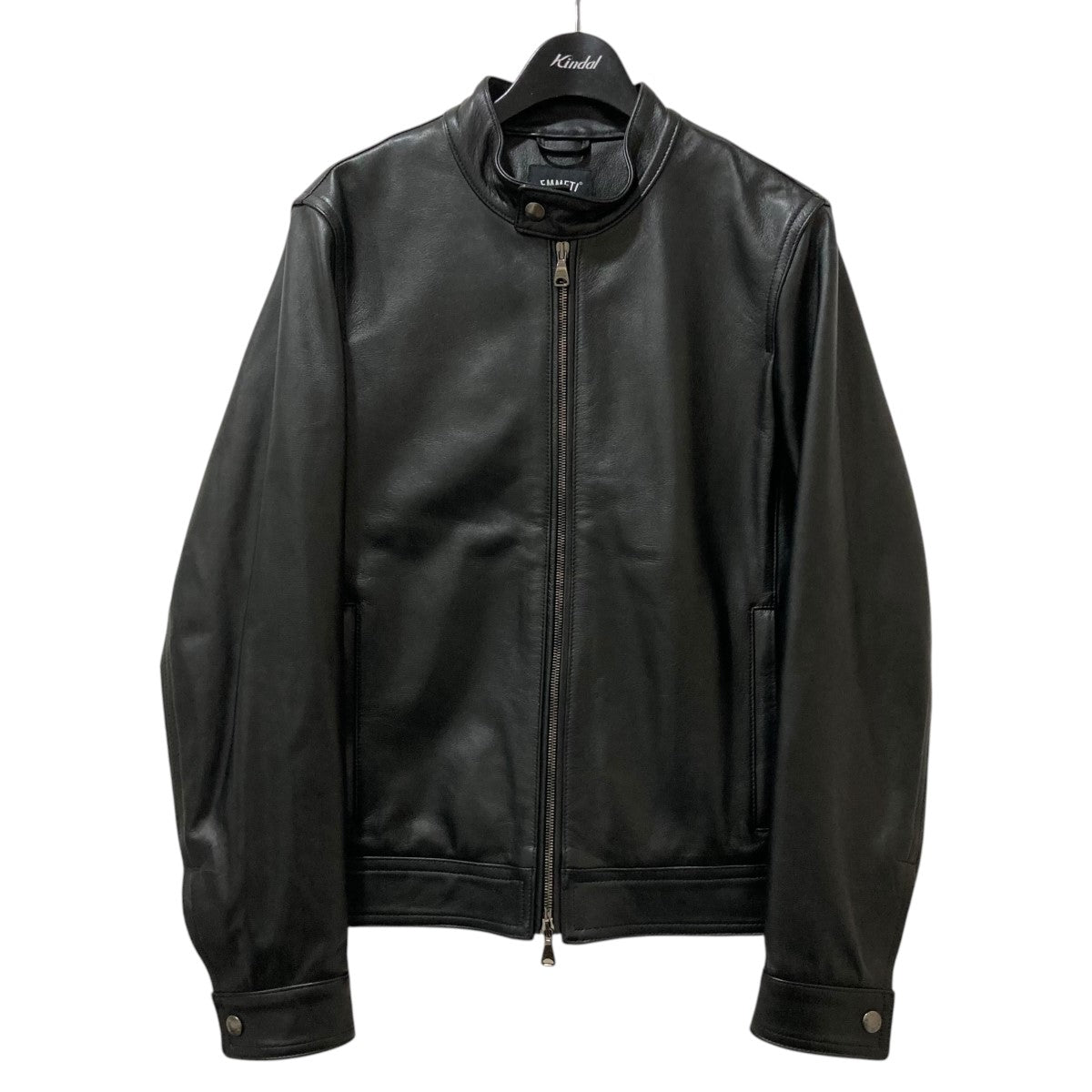 EMMETI(エンメティ) ナイロン切替レザージャケット カーキ サイズ 46  