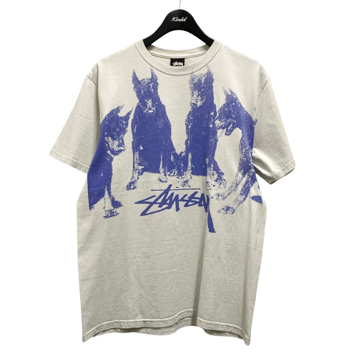 stussy(ステューシー) Doberman TeeプリントTシャツ グレー