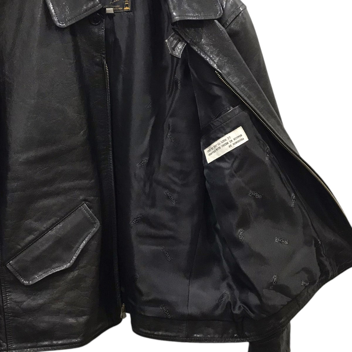 21AW ジップアップレザージャケット SASHA LEATHER JACKET サシャレザージャケット