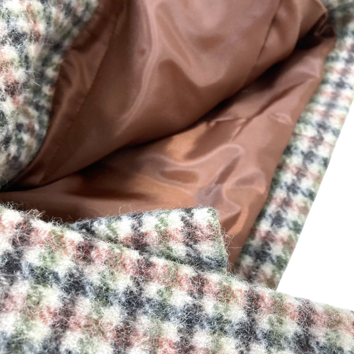 Ameri CHECK ECO WOOL BIG JACKET