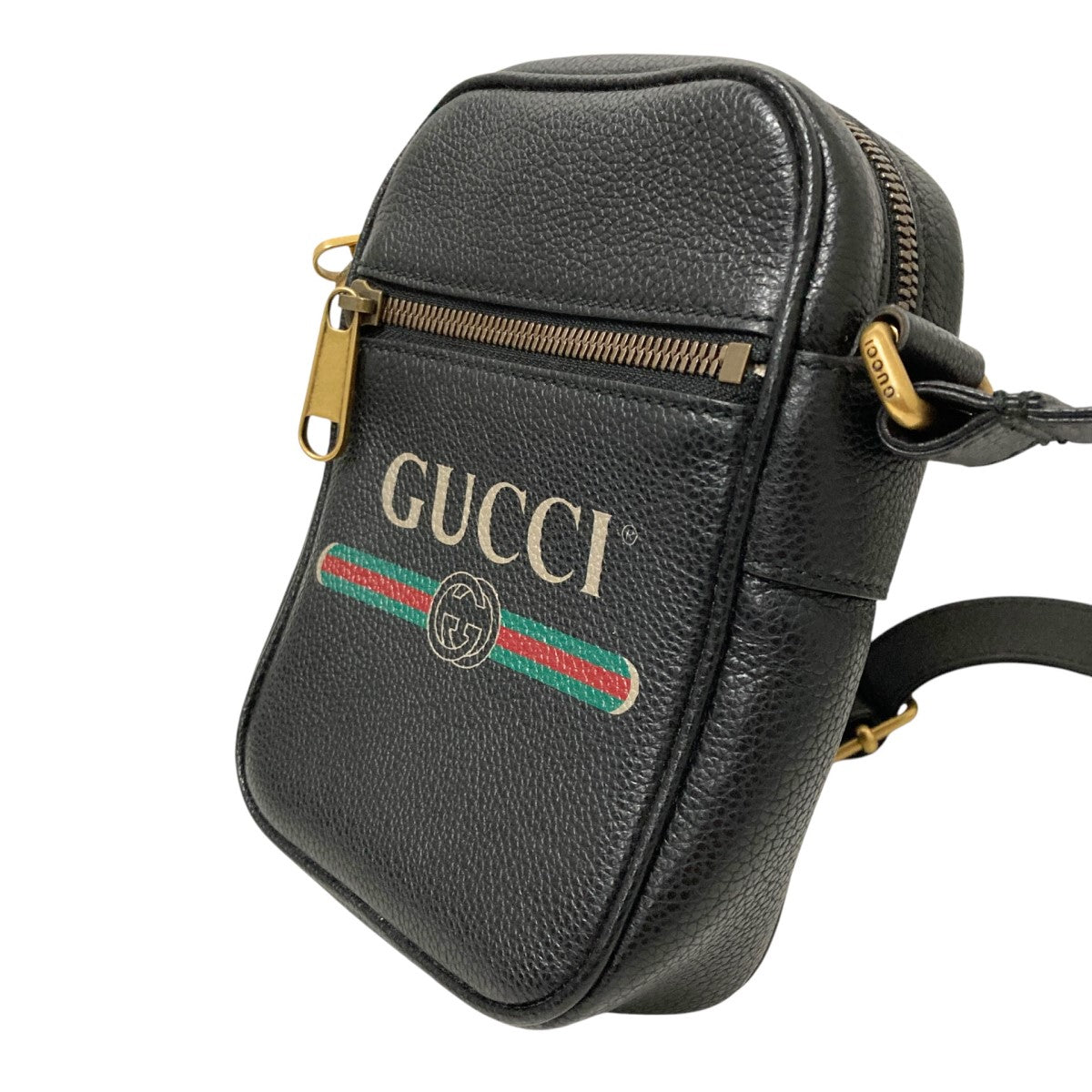 B*h様 桃　GUCCI ボディバック　ヴィンテージ GUCCI 美品 グッチ 527792 ロゴプリント スモール ボディバッグ