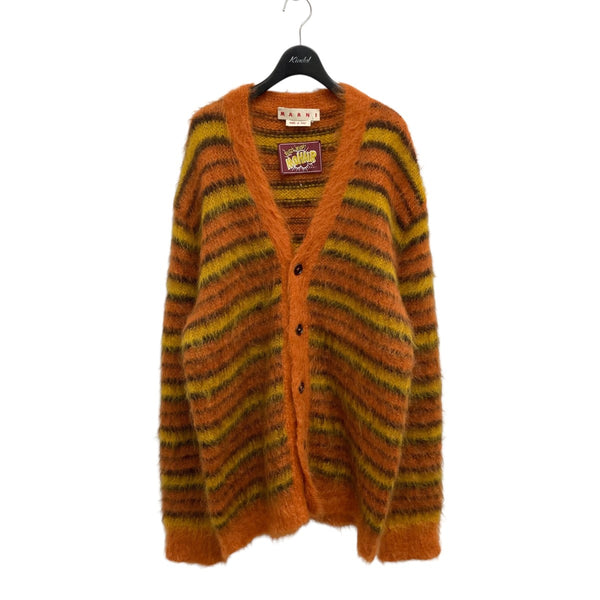 MARNI / カーディガン(厚手)/48/モヘア/マルチカラー/総柄/CDMG0051Q0 MARNI(マルニ) 23SSL S V-NECK MOHAIR CARDIGANモヘアカーディガン