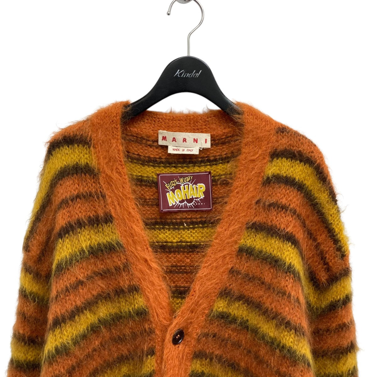 MARNI(マルニ) 23SSL S V-NECK MOHAIR CARDIGANモヘアカーディガン