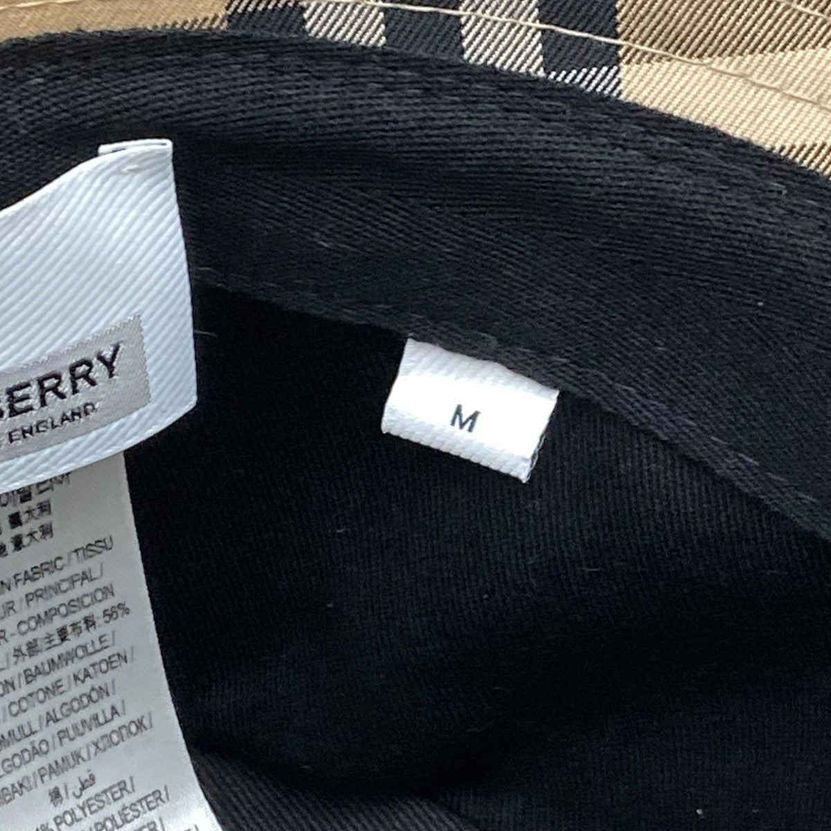 バーバリーの2 PANEL BUCKET HAT チェック バケットハット 8026927です。 BURBERRY 古着・中古 ファッション小物 アイテム