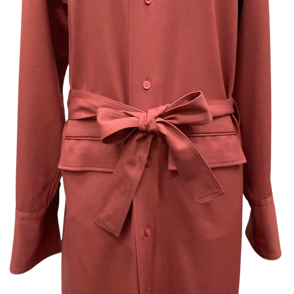 POSTELEGANT 22AWWool Shirt DressシャツワンピースOP22A0002 古着・中古-4枚目のアイテム画像