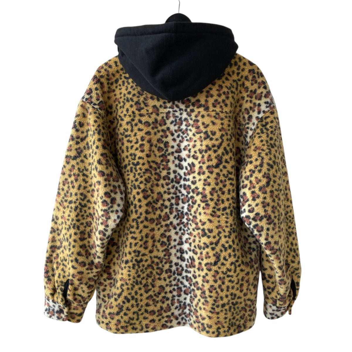 23AWFleece Zip Up Hooded Shirt Leopardジップ アップ フーディー