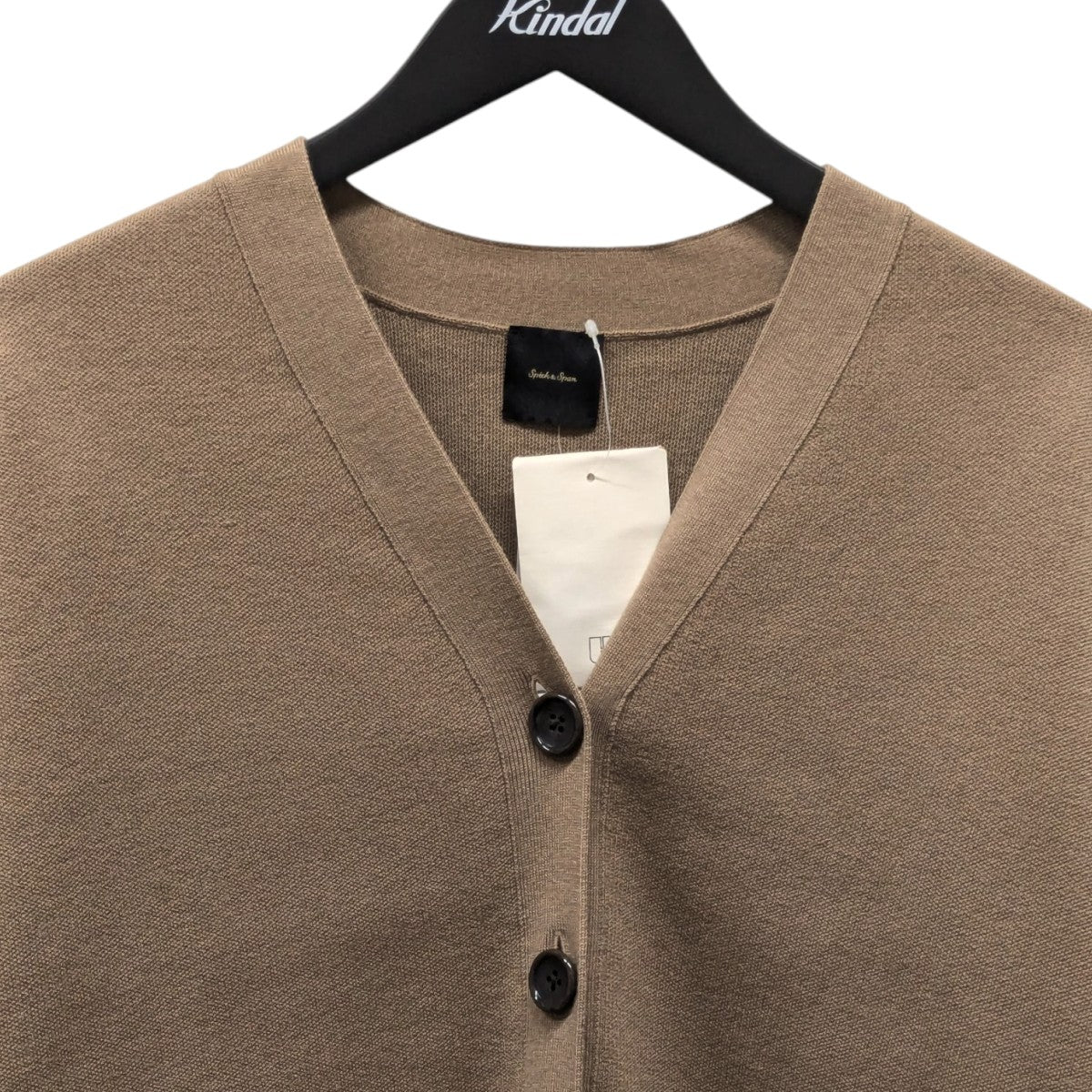 美品 23AW Spick & Span スピックアンドスパン ブークレダブルフェイス ニット カーディガン 23080200537040 グレー レディース 古着 中古 スピック＆スパン ブークレダブルフェイスカーディガン - メルカリ