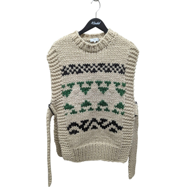HYKE(ハイク) COWICHAN SWEATER VESTカウチンニットベスト212-11238