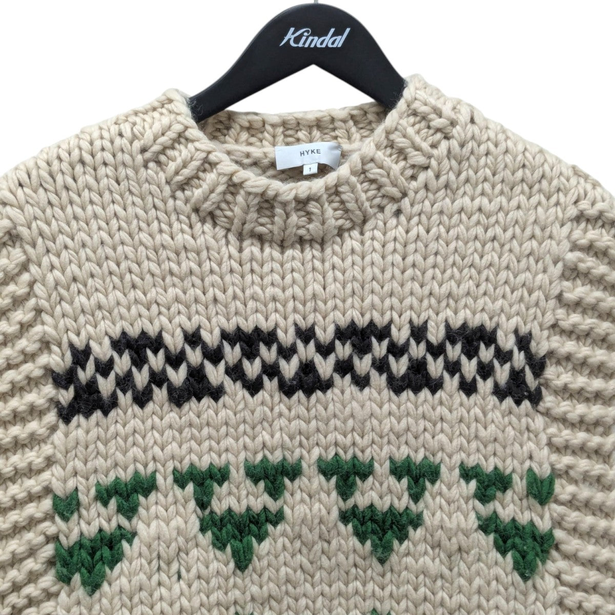HYKE(ハイク) COWICHAN SWEATER VESTカウチンニットベスト212